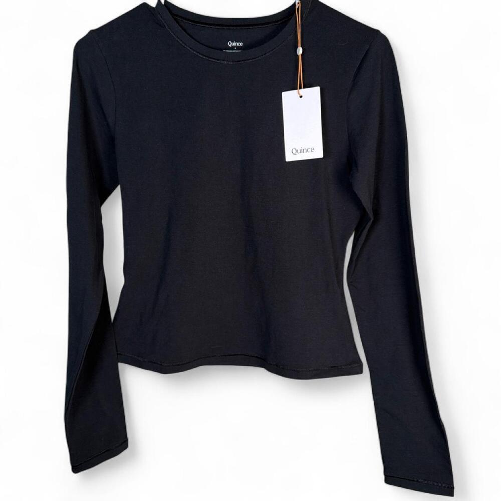 Quince - Women's NWT Stretch Cotton Jersey Fitted Shirt - Size Small